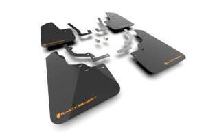 Honda Passport Mud Flaps - Rally Armor - UR Blk Flap/Orange Logo - Black - 2026+ Honda Passport Mud Flaps - Rally Armor - UR Blk Flap/Orange Logo - Black - 2026+